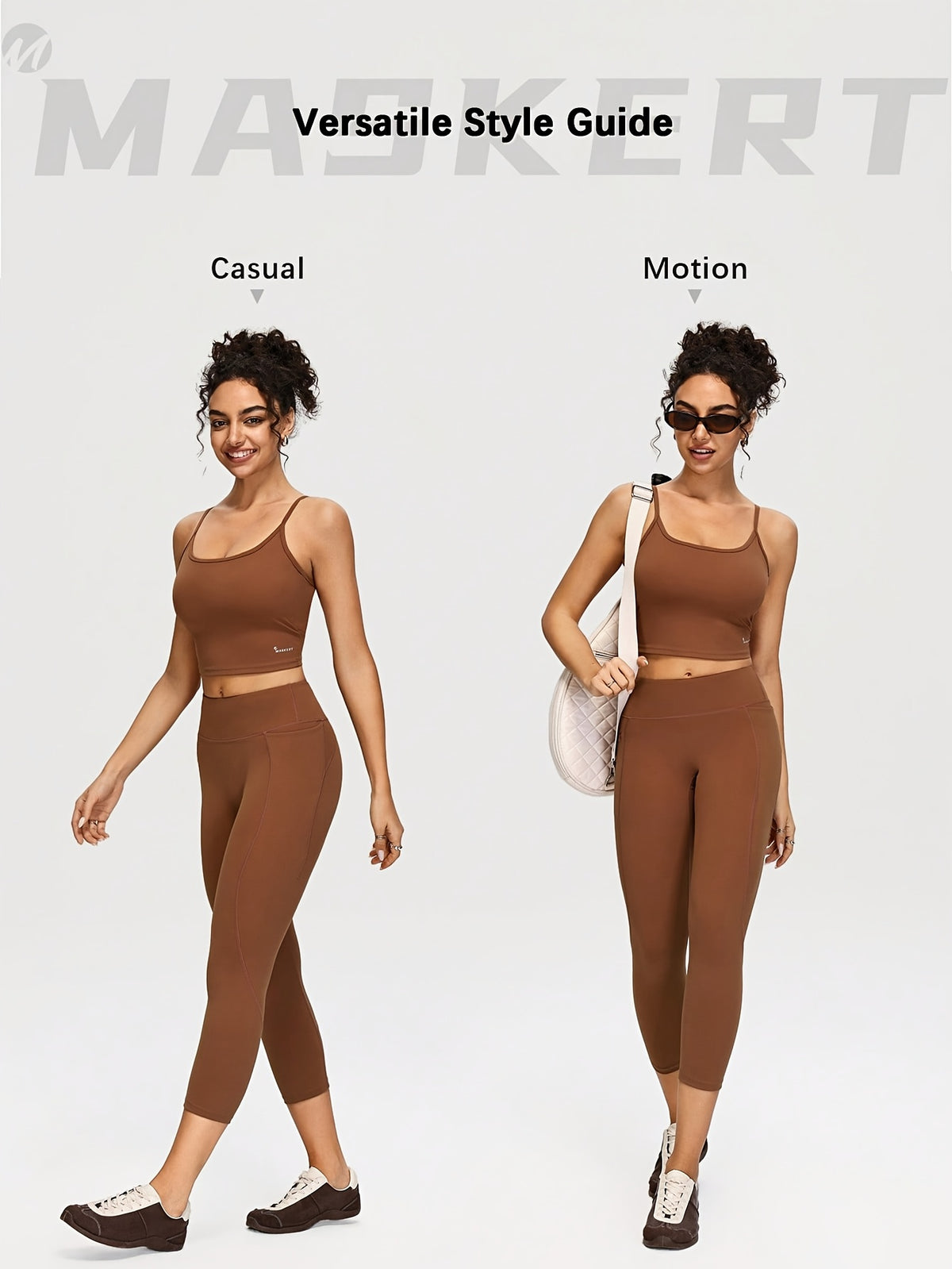 Lightweight Cami & Pants Set - Light Brown