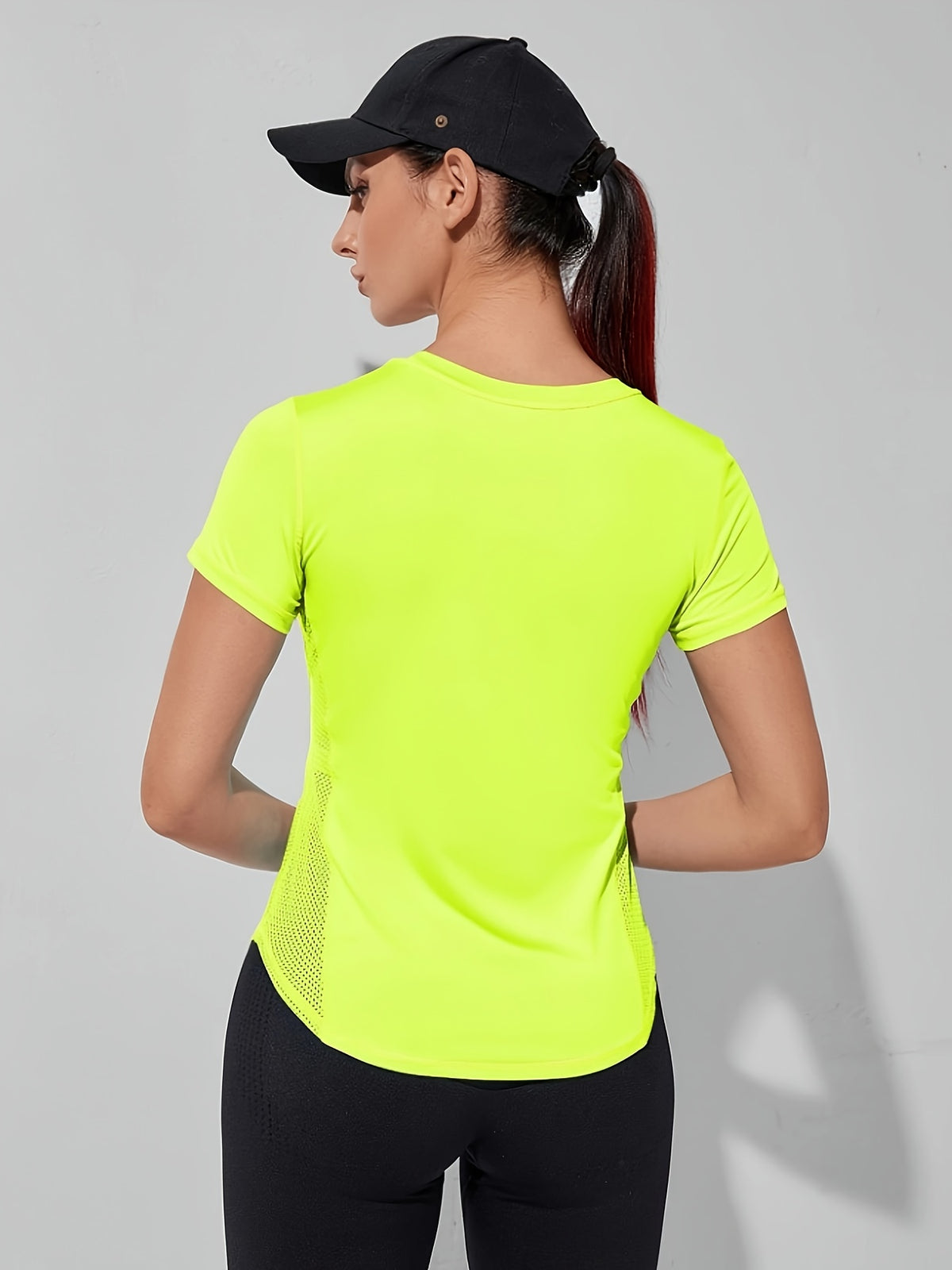 Quick Dry Running Tee - Fluorescent Green