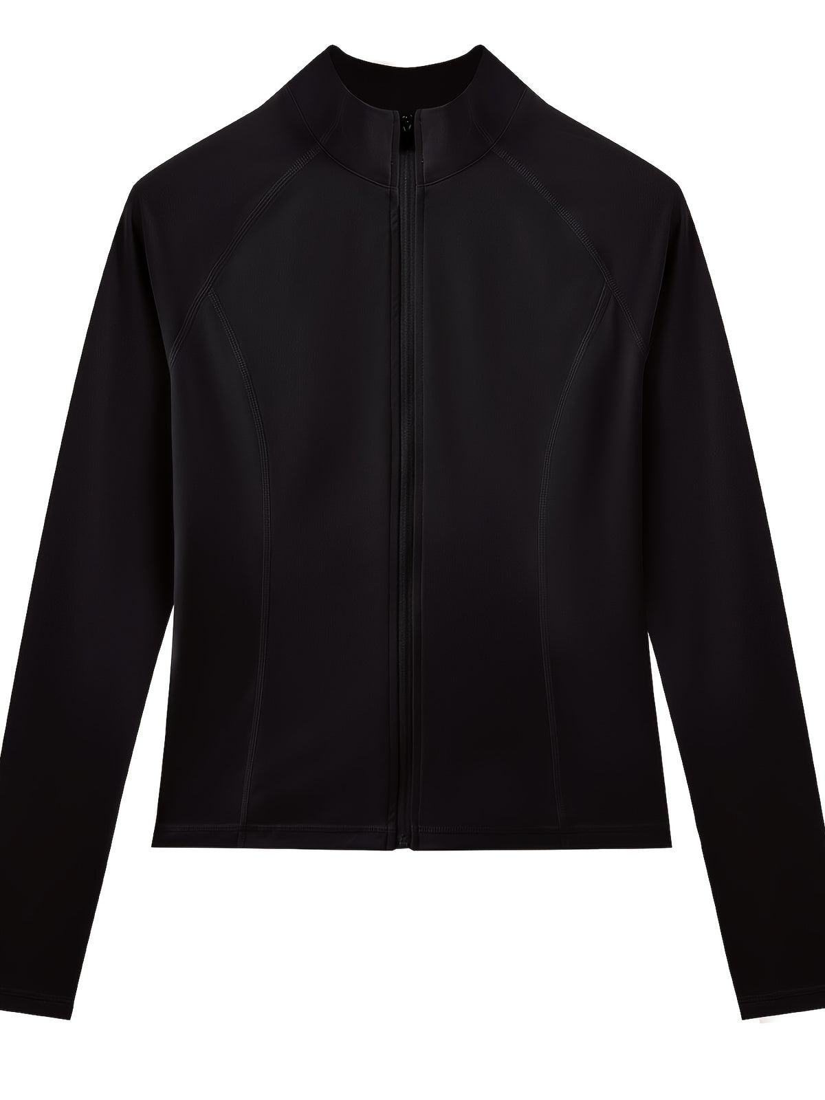 Full Zip Jacket & Leggings Set - Black