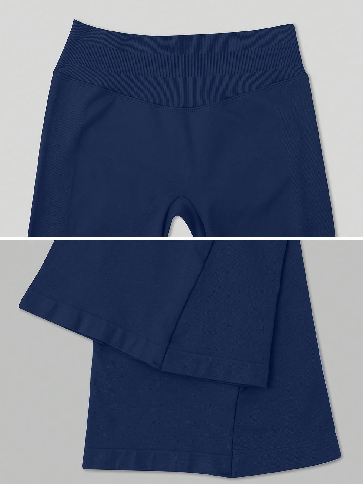 High Waist Lifting Flare Leggings - Navy