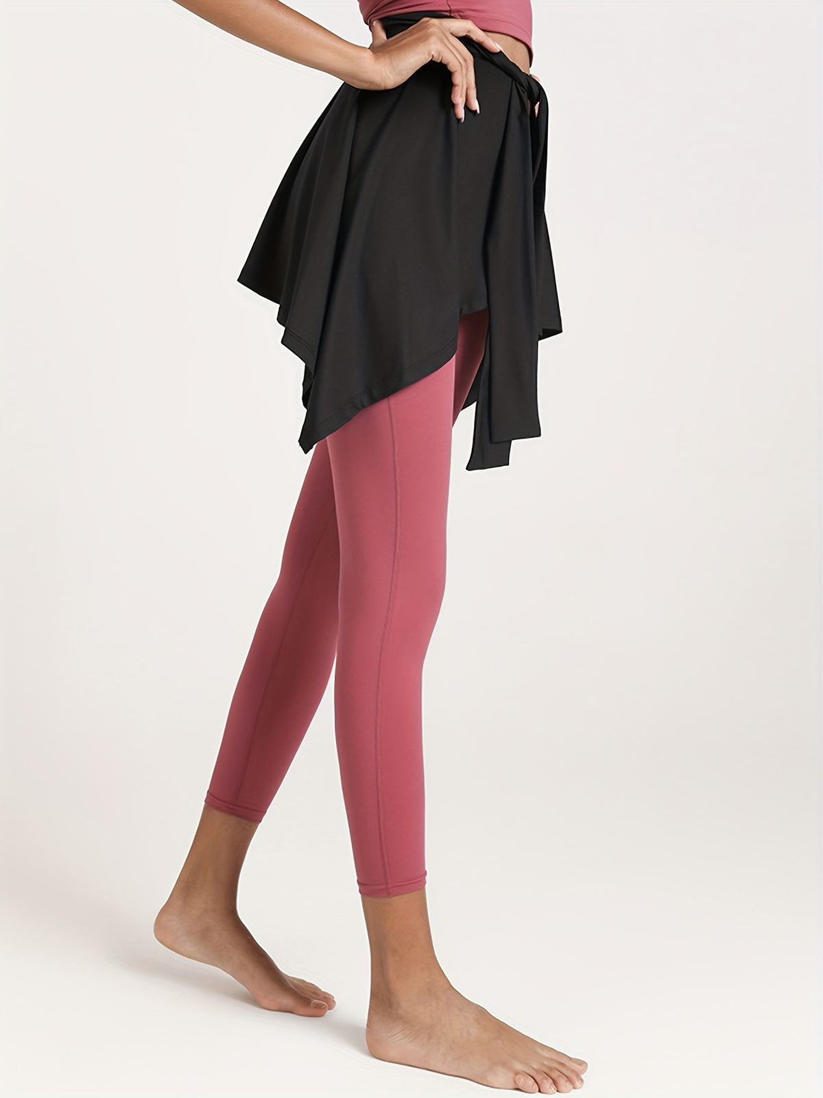 Ballet Wrap Tie Skirt - Black