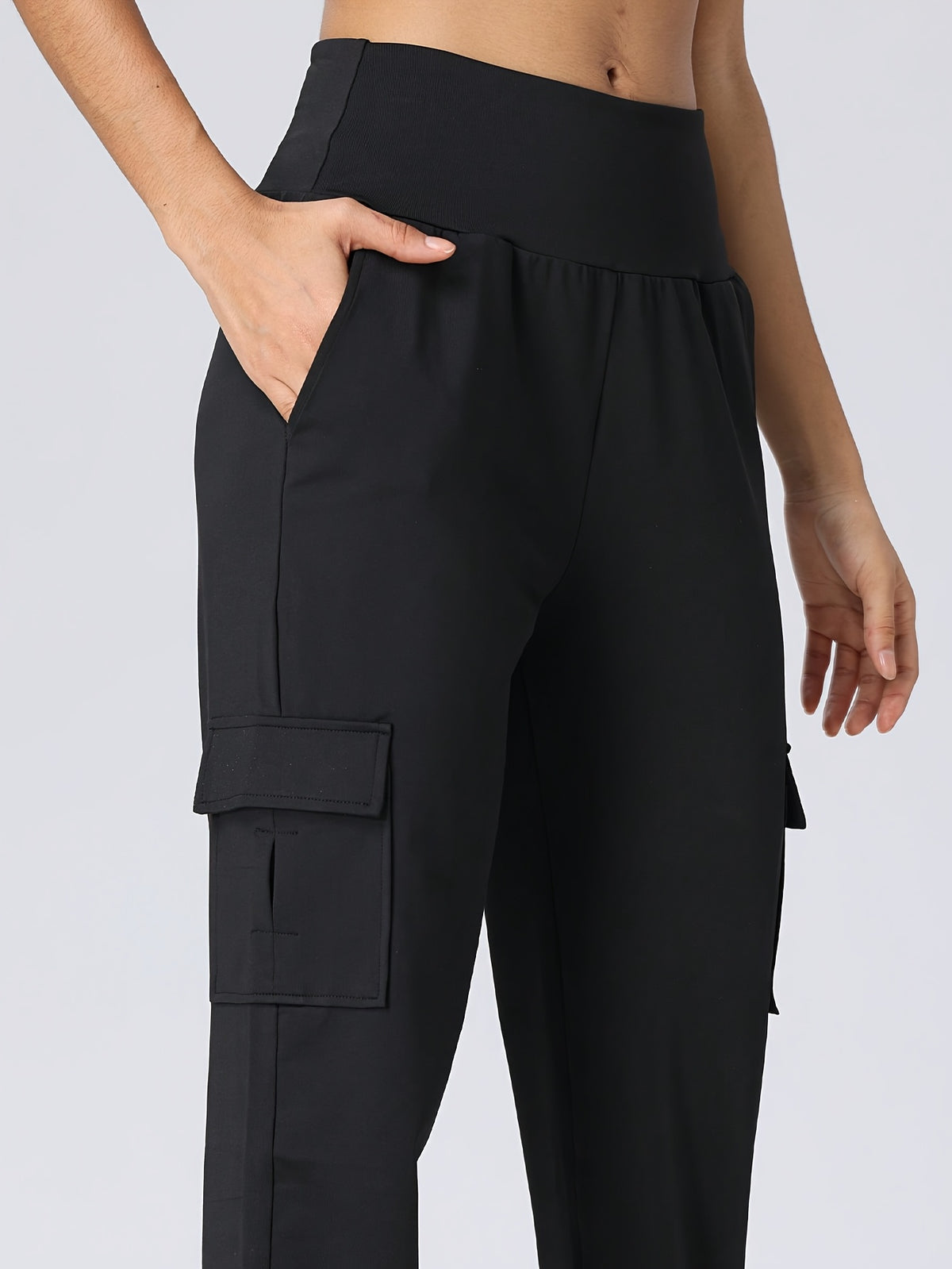 2 Pack Cargo Joggers With 4 Pockets - Black