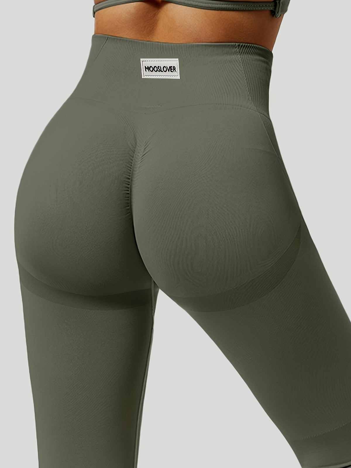 Seamless Butt Lifting Tummy Control Leggings - Fern Green