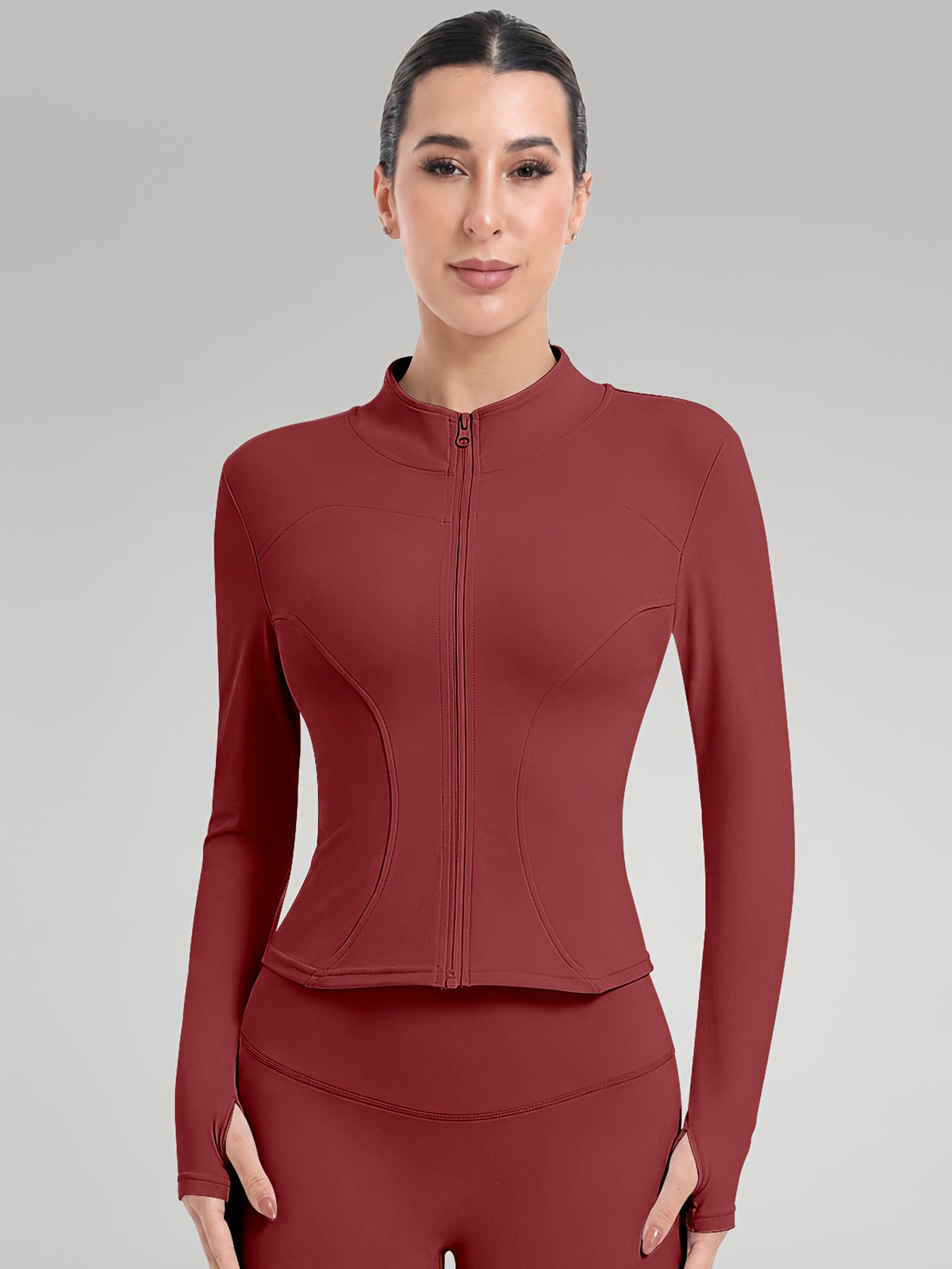 2 Pack Thumbhole Zip Jackets - Pink & Burgundy