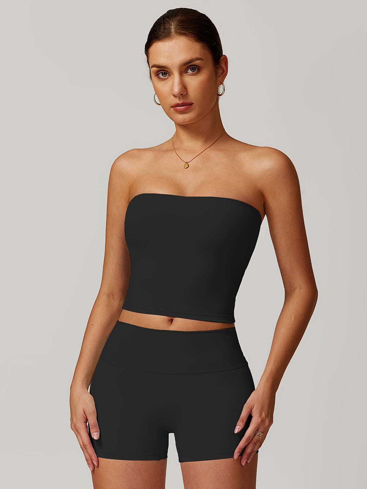 High Stretch Vest Set - Black
