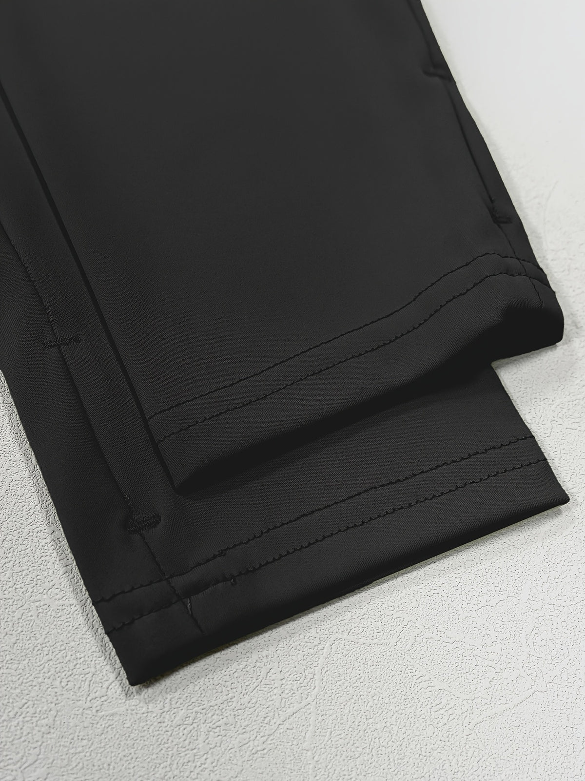 Stand Collar Thumbhole Zip Top - Black