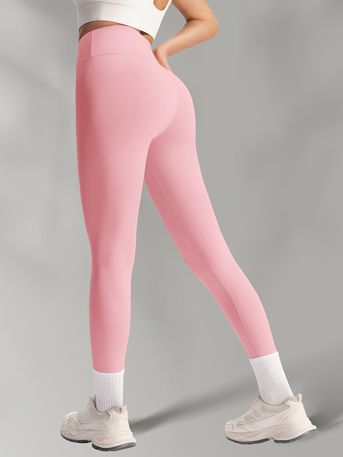 Buttery Soft High Waist Leggings - Pink