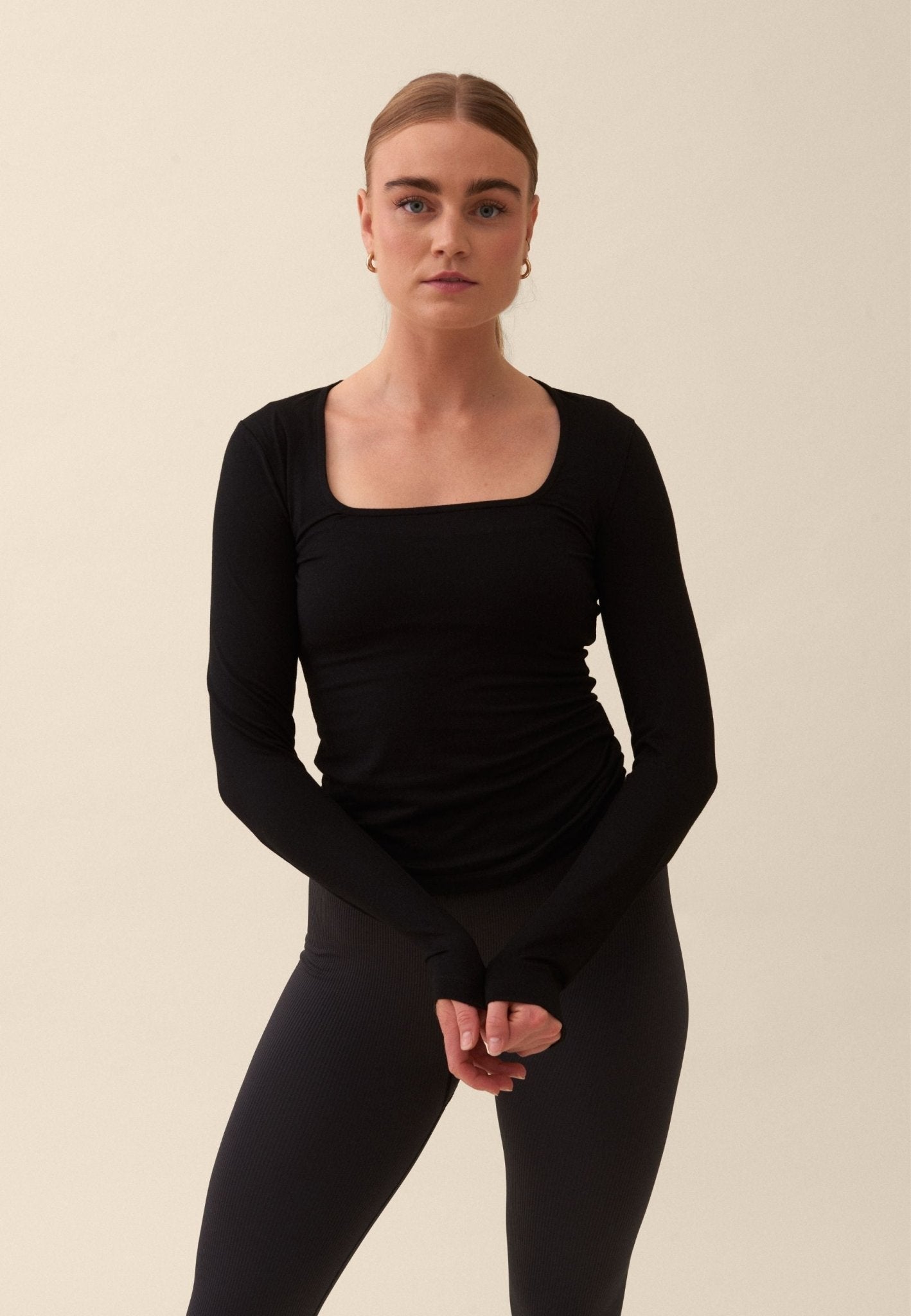 Serenity Square Neck Long Sleeve Top