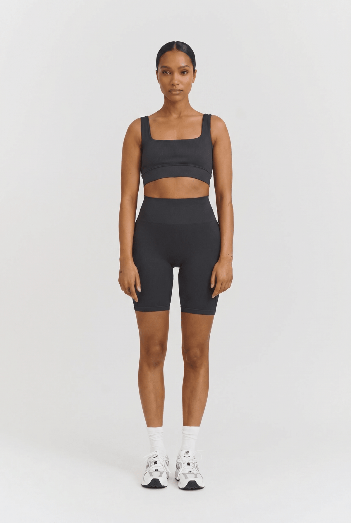 Ribbed Seamless Biker Shorts